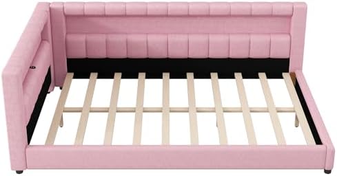 Merax Modern Upholstered Platform Bed Frame - Image 5