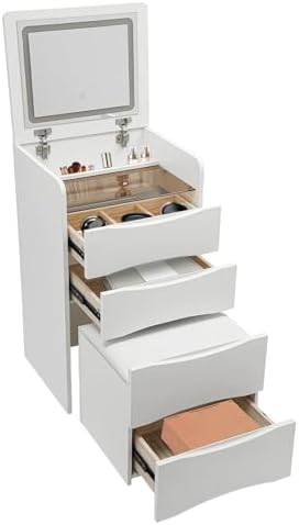 Compact Makeup Vanity Desk Set, 3 in 1 Vanity Desk - Image 5