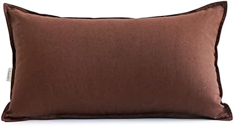 Jeanerlor Cotton Linen Decorative 12"x20" Lumbar Throw Pillow Case Cushion Cover by Jeanerlor