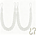 Home Queen Hand Braided Curtain Tieback, Buckle Holdback Drapery Curtain Tie by HomeQueen