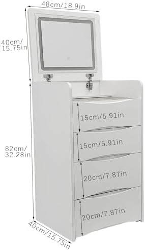 Compact Makeup Vanity Desk Set, 3 in 1 Vanity Desk - Image 2