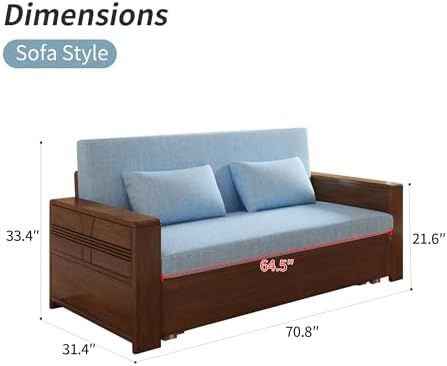 71" Convertible Sectional Sofa - Image 2