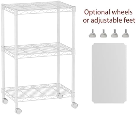 3 Small Wire Shelves Kitchen Pantry Close Home Organizers and Storage Bathroom - Image 4