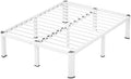 VIPSHOW 14 Inch White Queen Heavy Duty 3500lbs Bed Frame by VIPSHOW