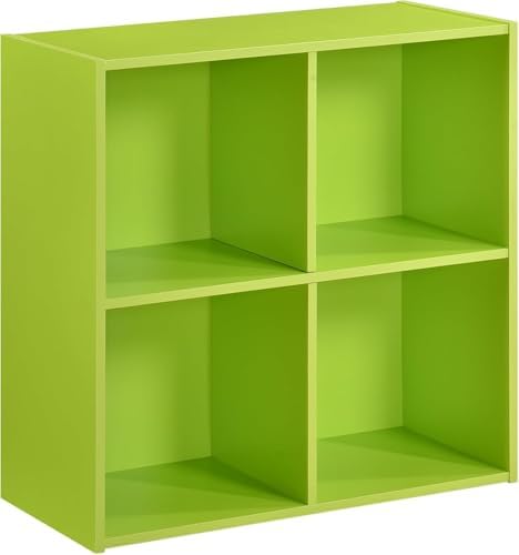 Green 4 Cube Storage Organizer Book Shelf, Toy Storage Organizer - Image 3