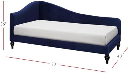 HOME DESIGN Enzo Twin Velvet Arched Back Daybed - Image 2