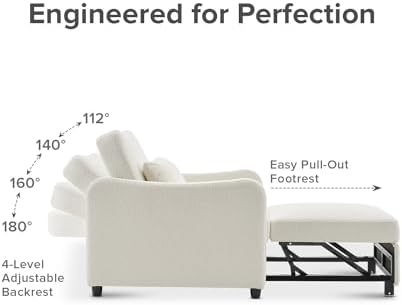 Mopio Sophie Sleeper Chair, Sofa Bed, Accent Chair - Image 4
