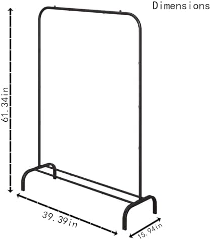 SUOERNUO Garment Racks with Bottom Shelf Clothing Rack - Image 6
