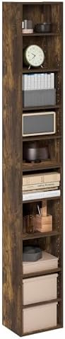 Furinno PASIR Book Shelf, 10-Tier Bookshelf, Bookcase - Image 5