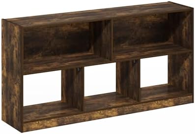 Furinno DALY Book Shelf, 5-Cube Bookshelf, Horizontal Cube Storage Organizer - Image 5