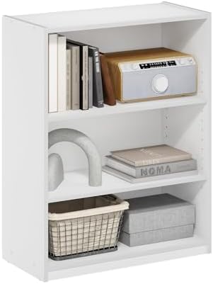 Furinno GEHRY Book Shelf, 3-Tier Small Bookshelf, Bookcase by Furinno-FitsYourSpaceFitsYourBudget