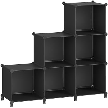 SONGMICS 6 Cube Storage Organizer, extra large DIY Closet Shelf by SONGMICS