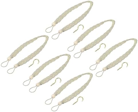 uxcell 6Pcs Curtain Tiebacks, 58cm/23 Braided Drapery Holdback Holder by uxcell