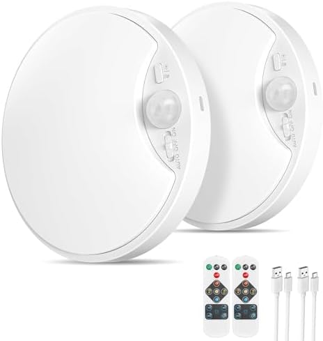 Rechargeable Motion Sensor Ceiling Light, 12000mAh Battery Closet Light by TheBairthTheBest