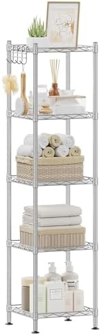 SONGMICS 5-Tier Bathroom Shelf, Storage Rack by SONGMICSbySONGMICSHOME