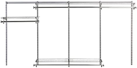 Rubbermaid Configurations Custom Closet Kit, 4-8 Ft. Adjustable Metal Wire - Image 3