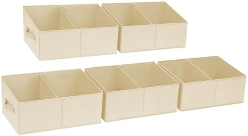 DIMJ Closet Storage Bins, 5 Pack Storage Baskets by DiMJ
