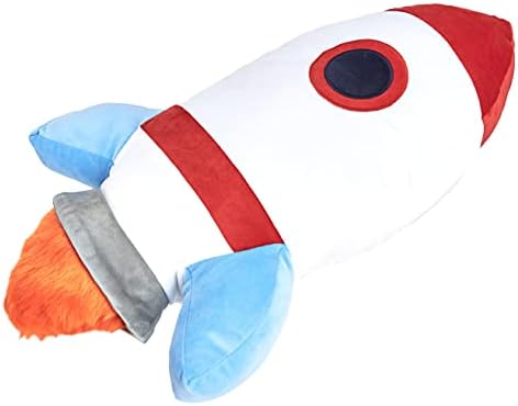 Amazon Basics Kids Space Rockets Decorative Pillow, Ultra-Soft Bedroom Décor - Image 3