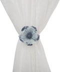 SUQ I OME Pearl Beaded Flower Magnetic Curtain Tieback by SUQIOME