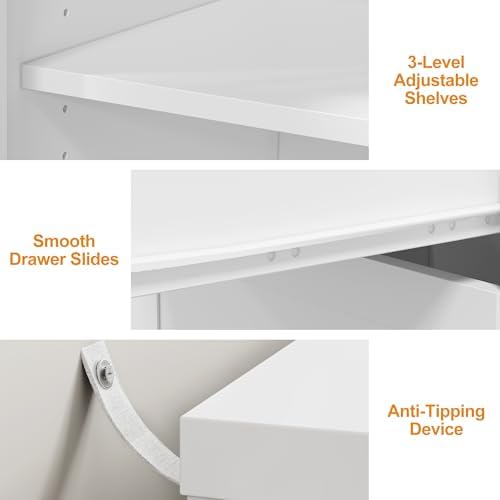 RoyalCraft 83" Makeup Vanity Desk - Image 5