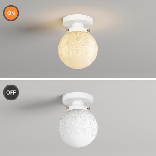 Semi Flush Mount Ceiling Light, Vintage Ceiling Lighting Fixture - Image 5