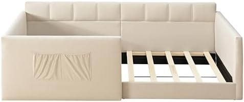 Merax Twin Daybed Velvet Upholstered Sofa Bed - Image 5