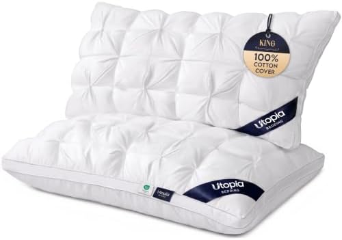 Utopia Bedding Pintuck King Bed Pillows, Pintuck Design by UTOPIABEDDING
