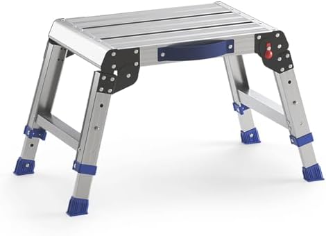 Loyoda Folding Step Stool for Adults, Portable Aluminum Work Platform 440lb by Loyoda