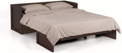 NIGHT & DAY Furniture Murphy Cube Cabinet Bed, Fluted Stonewash - Image 3