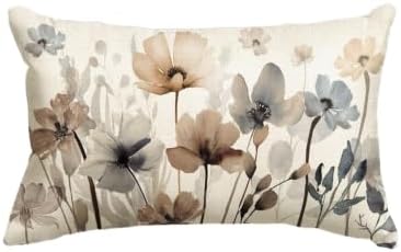 AVOIN colorlife Poppy Flowers Spring Fall Throw Pillow Cover 12x20 Inch by AVOINcolorlife