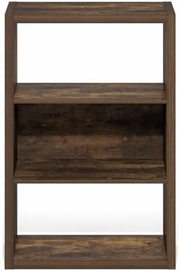 Furinno Viola Book Shelf, 3-Tier Bookshelf, Extra Thick Frame Bookcase - Image 6