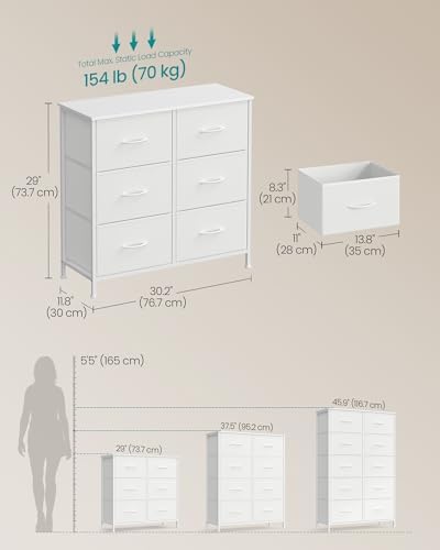 SONGMICS Dresser for Bedroom, Tall Dresser - Image 2