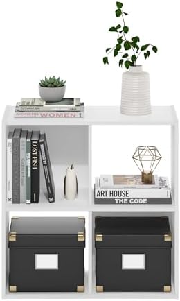 Furinno PELLI Book Shelf, 4-Cube Bookshelf - Image 4