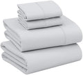RUVANTI 100% Cotton Percale King Sheets, King Size Sheets Set, Quiet Gray by Ruvanti