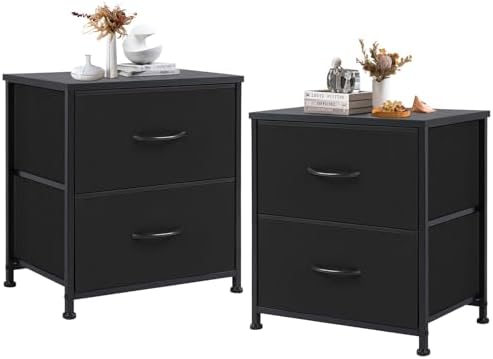 DUMOS Nightstand Set of 2, Small Dresser by DumosLifestyle