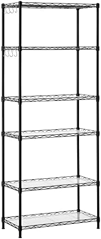 SONGMICS 6-Tier Storage Shelves, Adjustable Wire Shelving Unit by SONGMICSbySONGMICSHOME