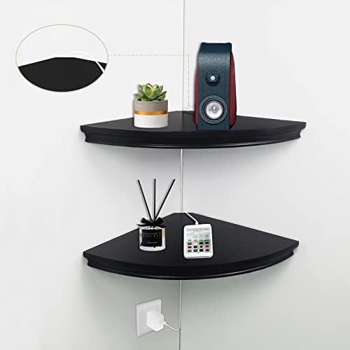 HAO Floating Corner Shelf Invisible Wall Mounted Shelves Radial Shape Cable by HAOALWAYSDOBETTER