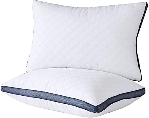 Meoflaw Gusseted Queen Size Bed Pillows Set of 2, Luxury Hotel Pillows by Meoflaw