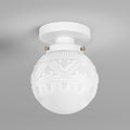 Semi Flush Mount Ceiling Light, Vintage Ceiling Lighting Fixture by Daunton