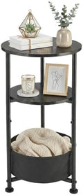 3-Tier Small Round Side Table by Zexvida