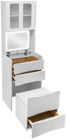 Vanity Desk with Mirror Dressing Table - Image 6