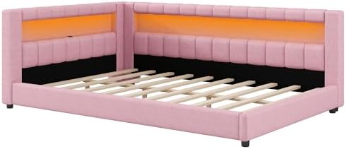 Merax Modern Upholstered Platform Bed Frame - Image 7