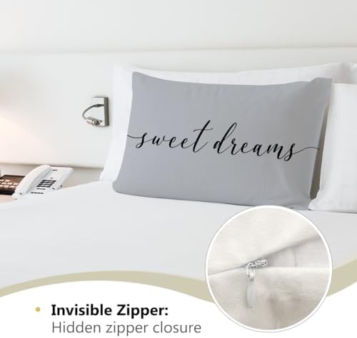 HONLUNG Sweet Dreams Throw Pillow Covers, Bed Decorative Pillows Covers - Image 4