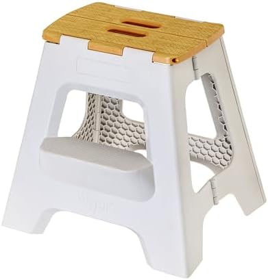Vigar Compact Folding Step Stool, 16 in 2 Step by VIGAR