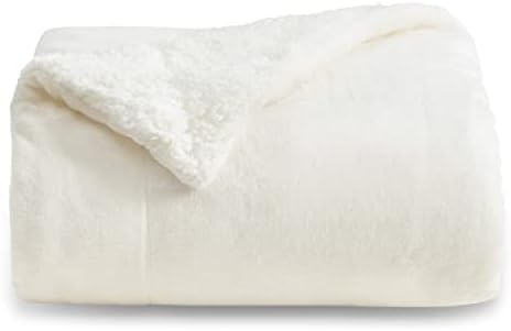 Bedsure GentleSoft Sherpa Fleece Twin Size Blanket by BEDSURE