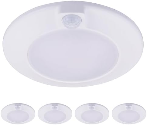 CLOUDY BAY Motion Sensor Ceiling Light Indoor, 120V CRI90 10W 5000K Bright Day by CLOUDYBAY