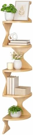 Corner Shelf Wall Mounted, Zigzag Corner Floating Shelves - Image 7