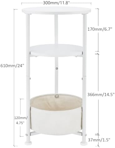 3-Tier Small Round Side Table - Image 3