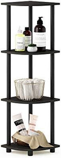 Furinno TURN-N-TUBE Corner Shelf, 4-Tier Corner Bookshelf, Display Storage by Furinno-FitsYourSpaceFitsYourBudget