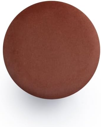 TOV Furniture Dex Small Round Ottoman Footstool, Vegan Mohair - Image 5